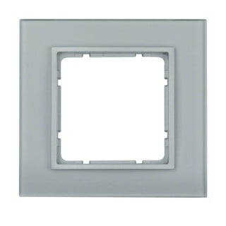 Berker B.7 Πλαίσιο 1 Θέσης White Aluminium 1011641