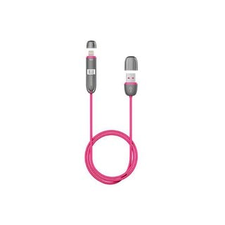 Fujipower Cable USB to Micro USB/Lightning 1m Pink