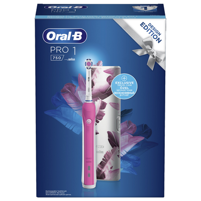 Oral-B Pro 1 750 Pink Design Edition Ηλεκτρική Οδο