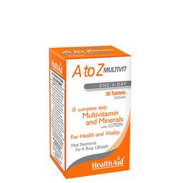 Health Aid A to Z Multivit with Lutein, Πολυβιταμίνες 90 tabs