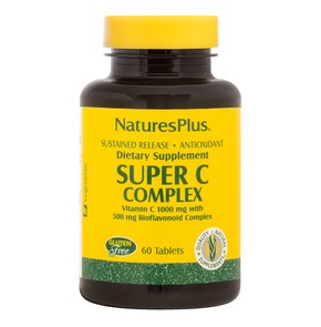 Nature's Plus Super C Complex 1000 mg SR, 60 Tαμπλ
