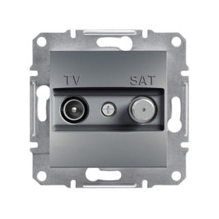 Asfora TV/SAT Socket Intermediate Steel EPH3400262