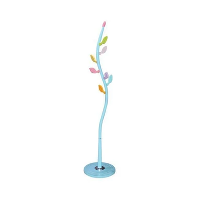 Hanger - Coat Stand Steel Blue D.37x170cm ZWW Wood