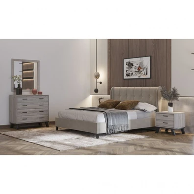 Κρεβάτι Υπέρδιπλο Ντυμένο Ν84 Για Στρώμα 150x200cm