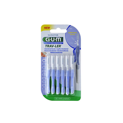 Gum Trav-Ler Interdental Brush (1312) 0.6mm Μεσοδόντια Βουρτσάκια 6 Τεμαχίων