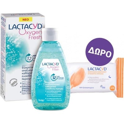 Lactacyd Promo Pack Oxygen Fresh Wash Καθαριστικό 
