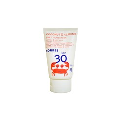 Korres Coconut & Almond Baby Sunscreen Emulsion SPF30 Βρεφικό Αντηλιακό Γαλάκτωμα Με Ένα Μόνο Φυσικό Φίλτρο 100ml