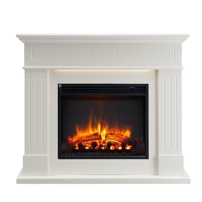 Floor Electric Fireplace With Leandros Coating 2,0