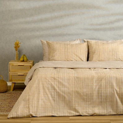 Σετ Σεντονια Διπλα Mateo Beige Casual Line (205x27