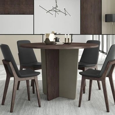 Τραπεζαρία Στρογγυλή από Μελαμίνη Φ120x78cm Sarris