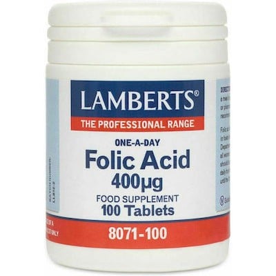 Lamberts Folic Acid 400mg 100Tabs