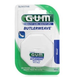 Gum Butlerweave Οδοντικό Νήμα Waxed 55m, 1τμχ (115