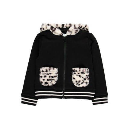 Fleece Jacket Combined Fur For Girl (443214)