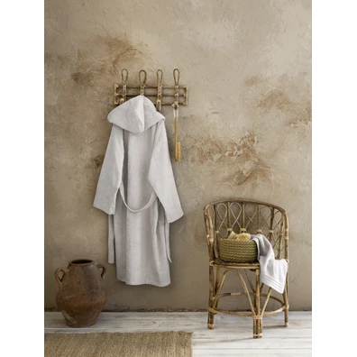 Μπουρνούζι με Κουκούλα zen - Small - oat Beige Nim