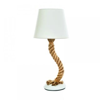 Table Lamp Ε27 With Rope & Hat 3433-White D:50cm