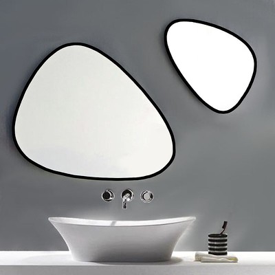 Καθρέπτες μπάνιου τοίχου σετ 80x60-40x30/75x52-40x