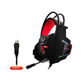 Lenovo Ακουστικά Κεφαλής Gaming HU85 Μαύρο/Κόκκινο