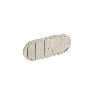 Celiane Lighting Plate 5-Fold Switch Ivory 066213