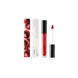 Korres Morello Matte Lasting Lip Fluid 52 Poppy Red Υγρό Κραγιόν Μεγάλης Διάρκειας Με Ματ Αποτέλεσμα 3.4ml
