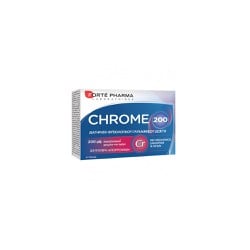 Forte Pharma Chrome 200 Συμπλήρωμα Διατροφής Με Χρώμιο Για Αύξηση Του Μεταβολισμού & Μείωση Της Όρεξης 30 κάψουλες