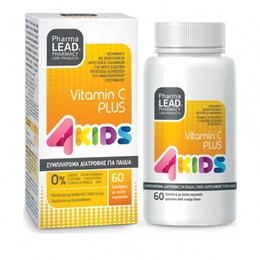 PharmaLead 4Kids Vitamin C Plus Πορτοκάλι 60 μασώμενα ζελεδάκια