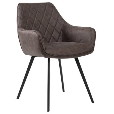 Καρέκλα Δείπνου Varossi Nicko Special Γκρι 63x60x8