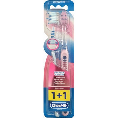 ORAL-B Sensiclean Precision Gum Care Extra Soft Χειροκίνητη Οδοντόβουρτσα Πολύ Μαλακή Σε Διάφορα Χρώματα