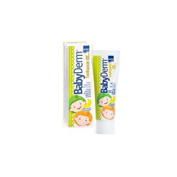 Intermed Babyderm Toothpaste Καθημερινή Παιδική Φθοριούχος Οδοντόκρεμα Με Γεύση Μπανάνας 50ml
