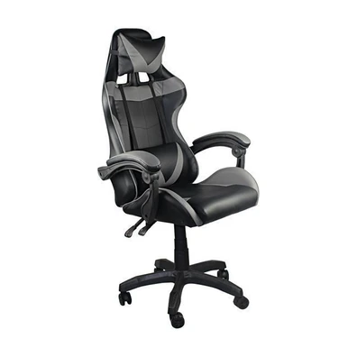 Gaming πολυθρόνα Pu Μαύρο/ Γκρι 63x70x117/127cm ZW