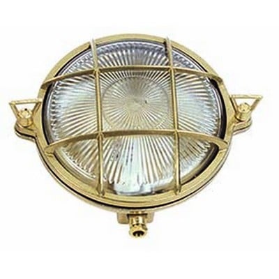 Brass Round Wall Light Φ18cm Ε14 Ip64