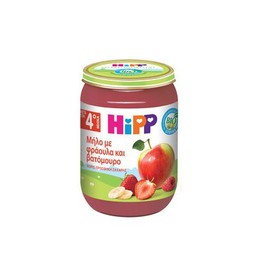 Hipp Φρουτόκρεμα Μήλο με Φράουλα και Βατόμουρο 190g