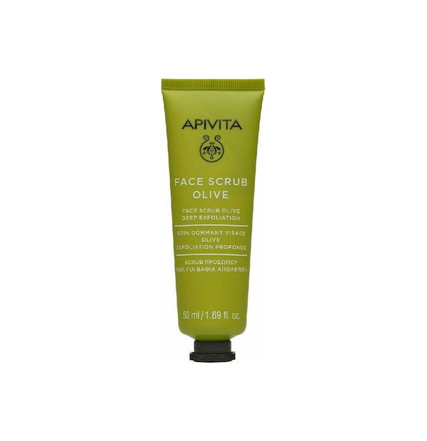 Apivita Face Scrub With the Olive Βαθιάς Απολέπισης με Ελιά, 50ml