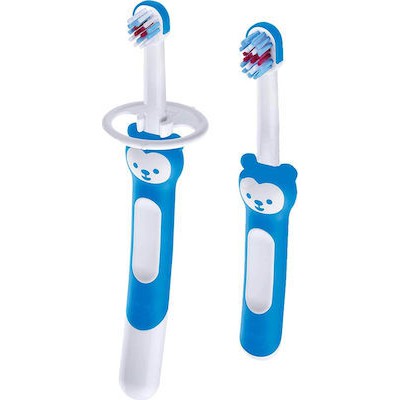 MAM Οδοντόβουρτσα Learn To Brush Set Με Ασπίδα Προστασίας Για 5+ Μηνών 608B