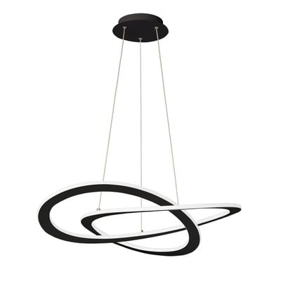 Pendant Light Φ62cm Black Led 50W 3000K Charlie