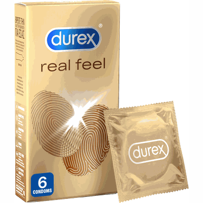 Durex Real Feel Προφυλακτικά 6 Τεμάχια