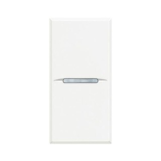 Axolute Switch 1 Gang Recessed White HD4001AN