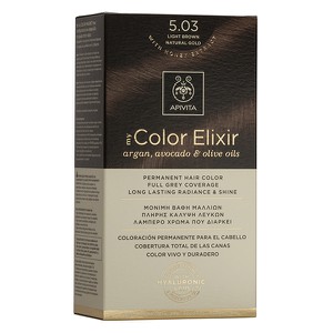APIVITA Βαφή μαλλιών color elixir N5.03 καστανό αν