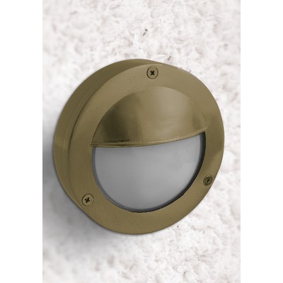 Brass Wall Light N.67S G9 Ip64 Natural Brass With 