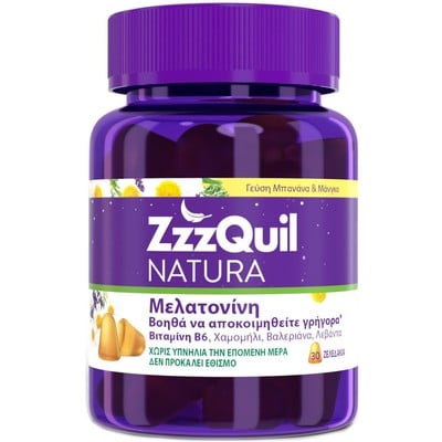 ZzzQuil Natura Μελατονίνη με Γεύση Μάνγκο και Μπαν
