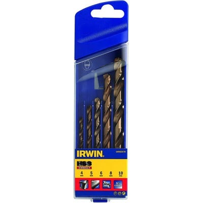 Set Of 5Pcs Cobalτ Iron Hss Drills 4/5/6/8/10Mm