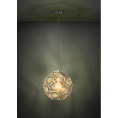 Pendant Light Skoura Black/Brass 1Xe27 Ø41