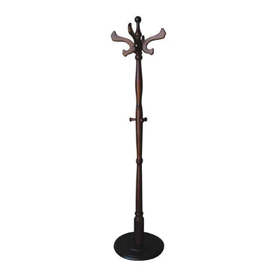 Καλόγερος Ξύλινος D. 40 H.180cm Carol Καρυδί  Ε721