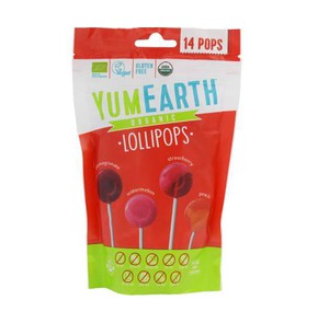 Yumearth Organic Lollipos Fruits-Γλειφιτζούρια με 