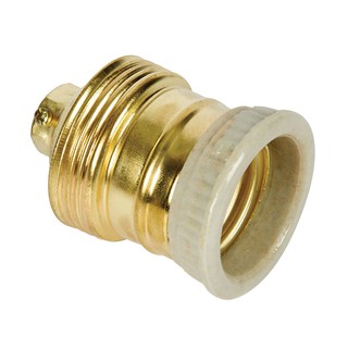 Socket E27 Brass with Porcelain Ring VK/IHT-27-10