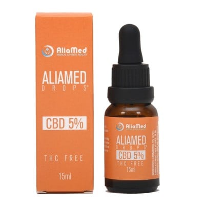 Aliamed Drops CBD 5% THC Free Έλαιο Κάνναβης 15ml