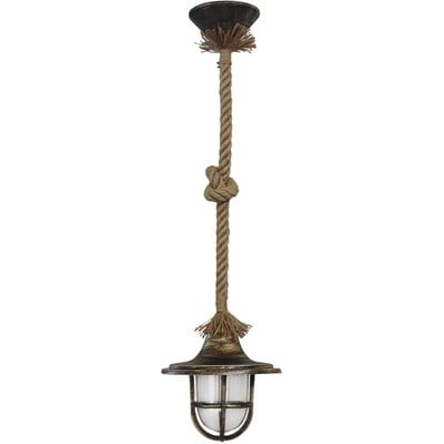 Pendant Light 1 Light With Rope Bronze Lp-700K E27