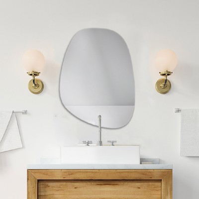 Καθρέπτης μπάνιου τοίχου σε σχήμα βότσαλο 60x80cm