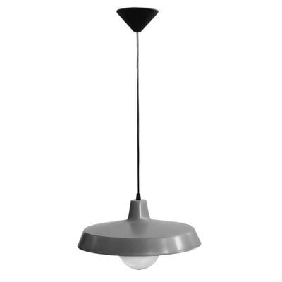 Pendant Light 1xE27 Plastic Grey D37