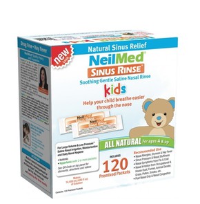 NeilMed Sinus Rinse Kids Pediatric, 120 Premixed S