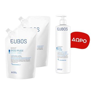 Eubos 2x Basic Care Liquid Blue Refill Ανταλλακτικ